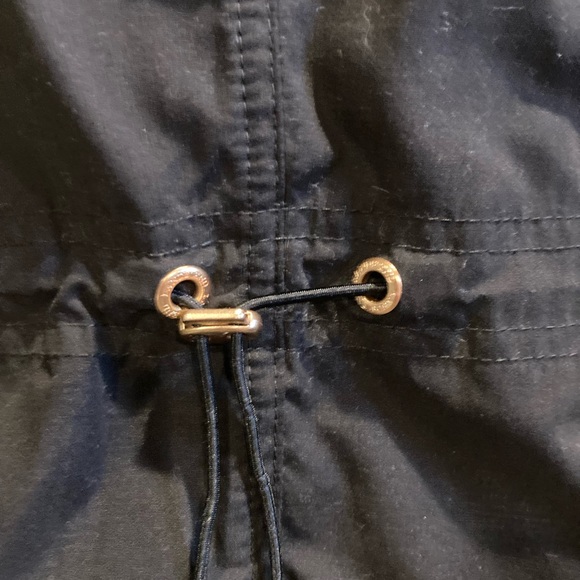 Lands End Black and Gold light weight utility jacket - Picture 3 of 7